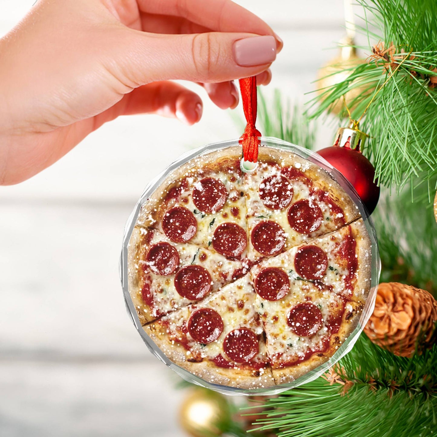 Pepperoni Pizza Close up Design 4