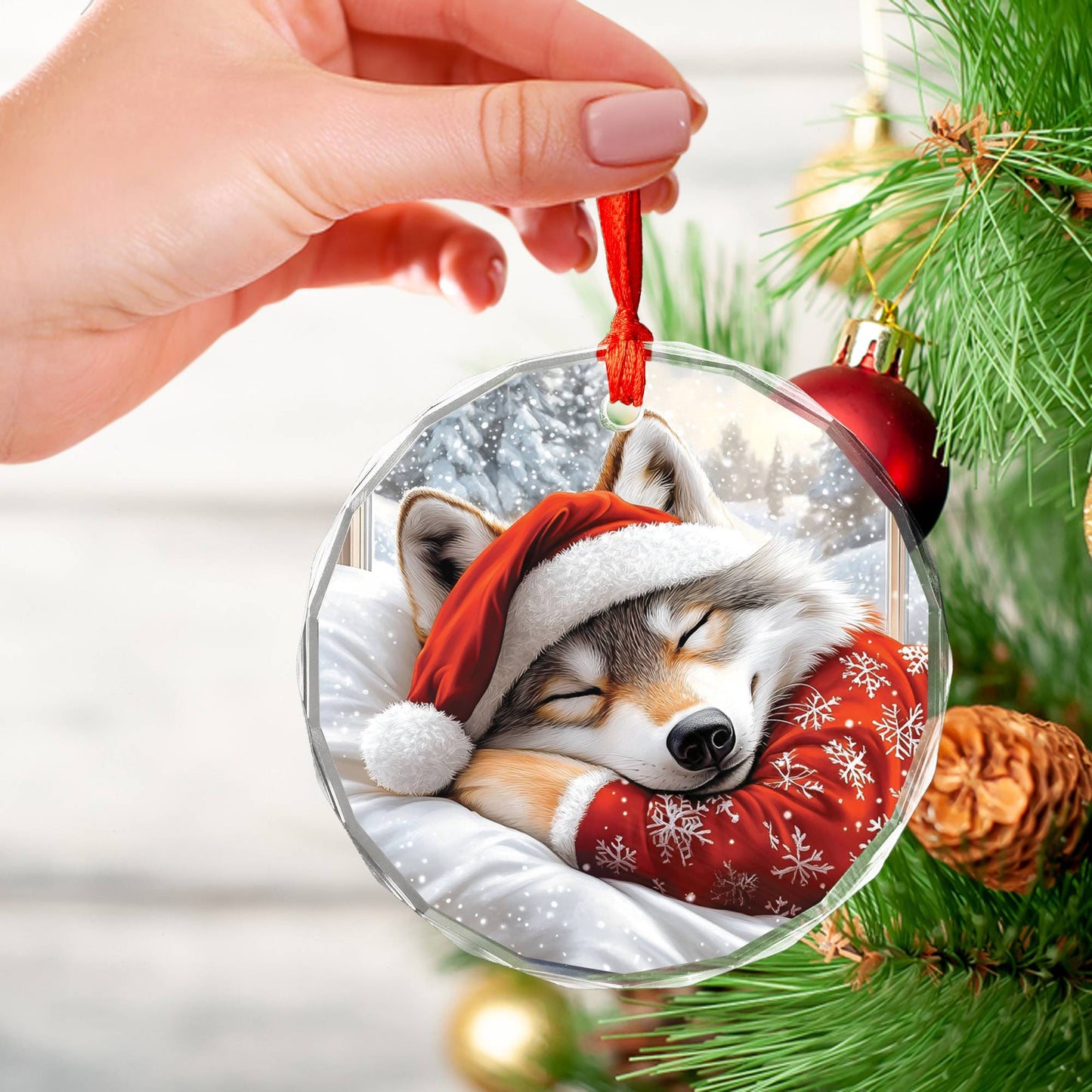 Wolf Sleeping In Bed Design 2