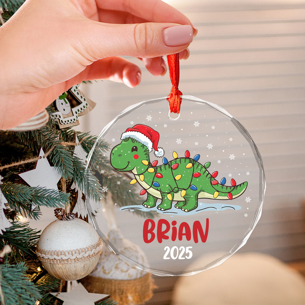 Custom Name Dinosaur Christmas