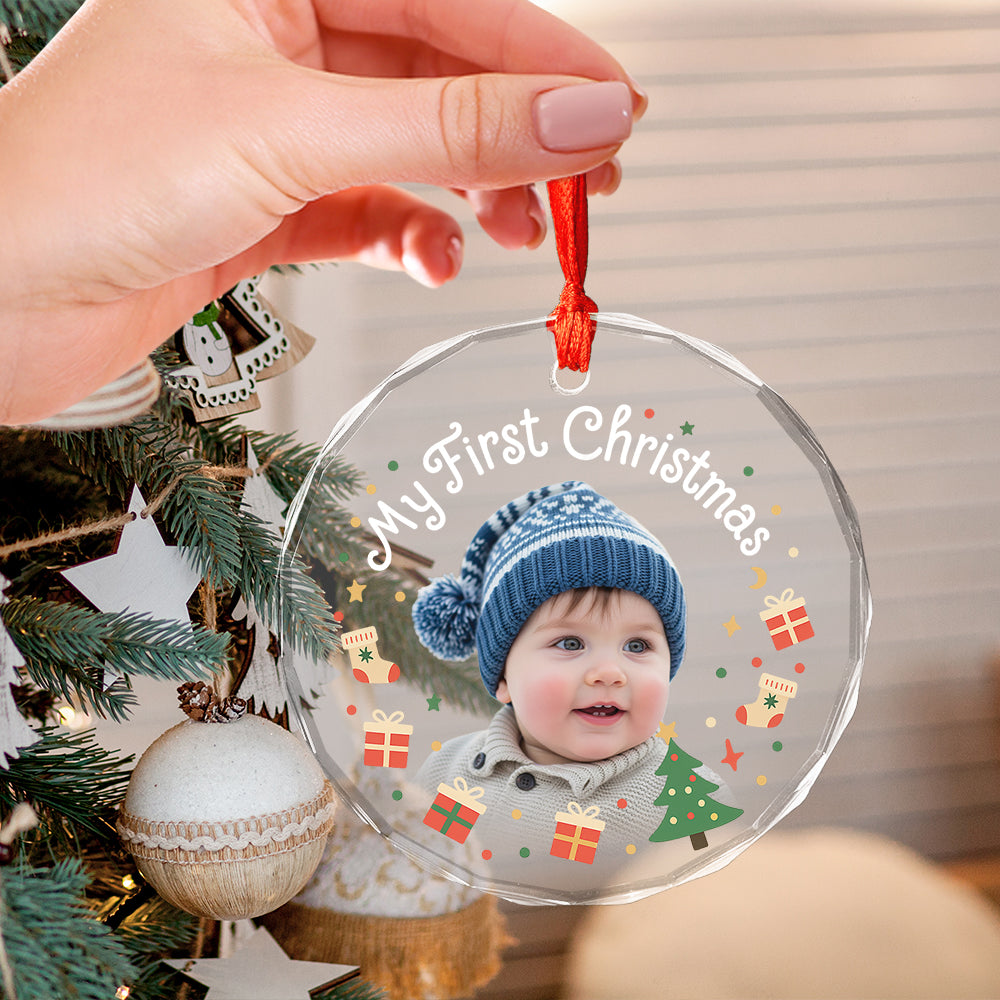 Photo Ornament - Christmas Gifts For Dad, Mom, Baby