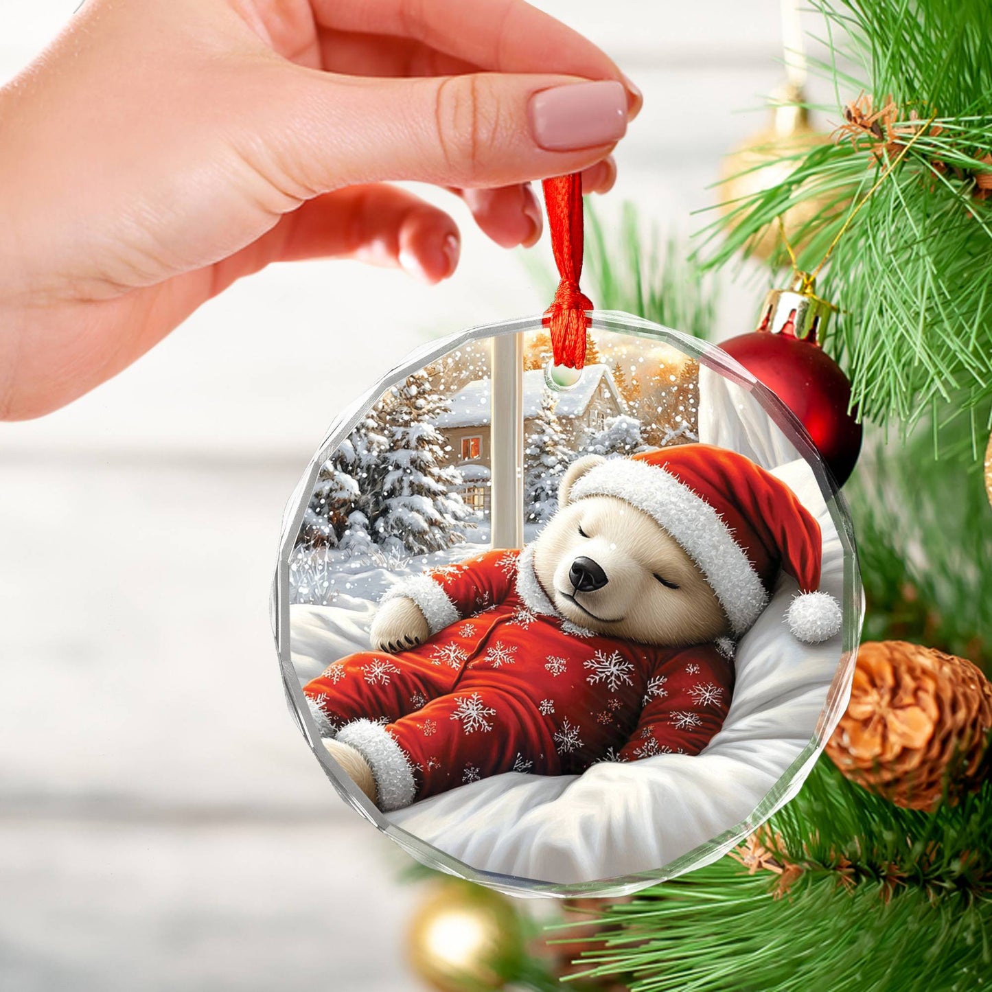 Polar Bear Sleeping In Bed Design 3