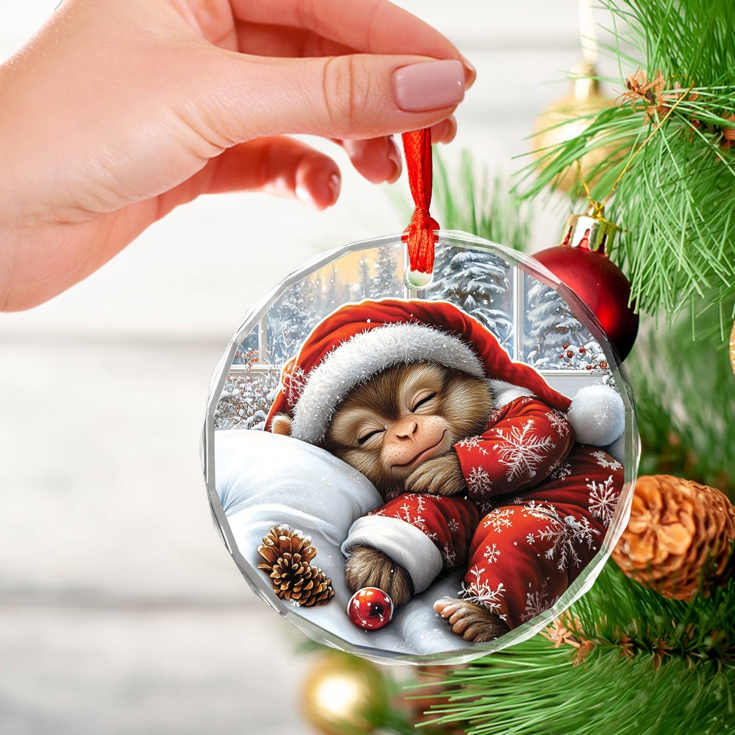 Monkey Sleeping In Bed Design 3