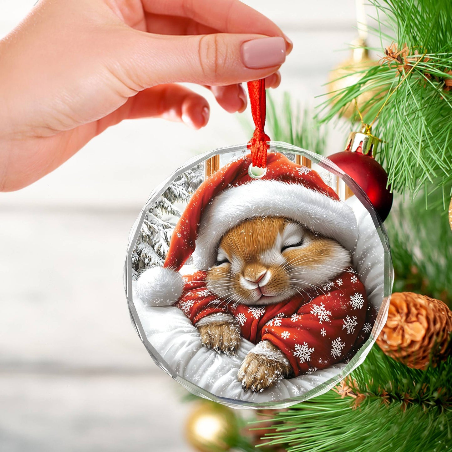 Rabbit Sleeping In Bed Design 1