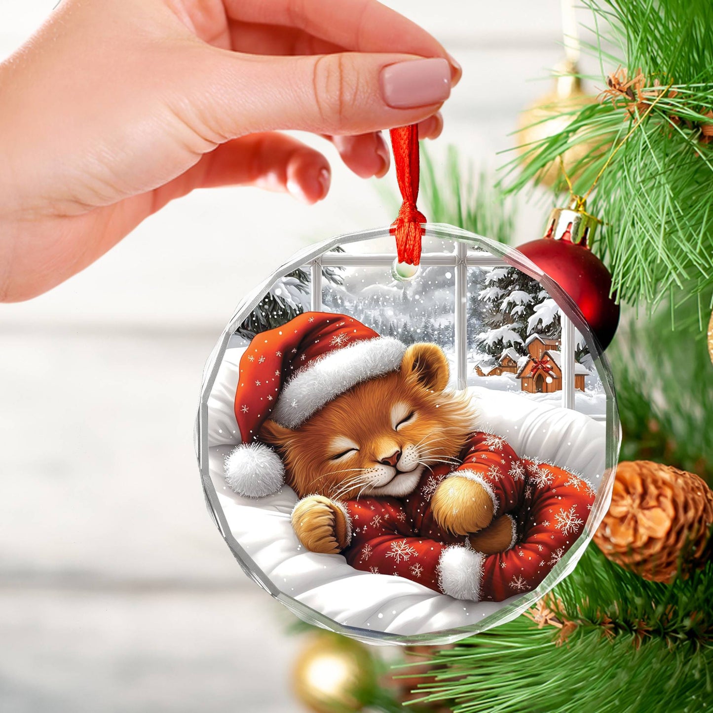 Lion Sleeping In Bed Design 3