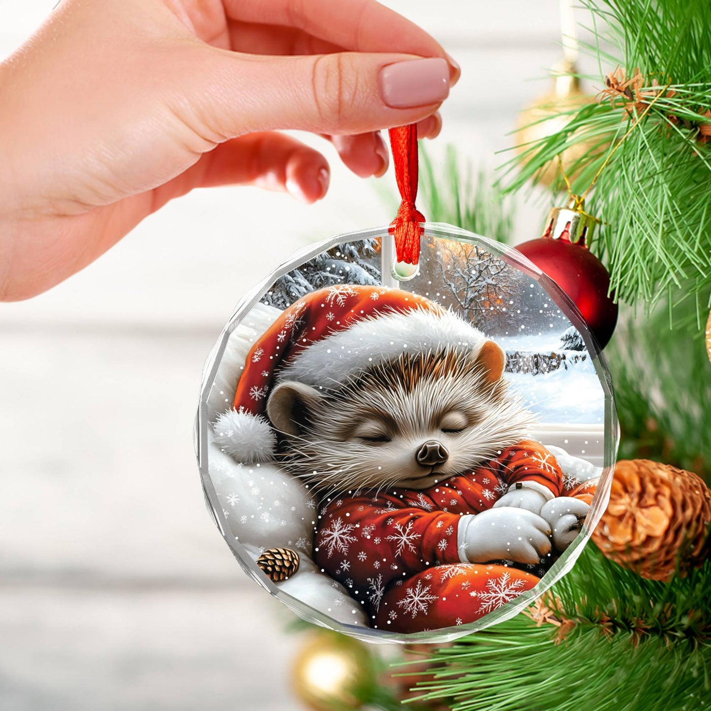 Hedgehog Sleeping In Bed Design 2