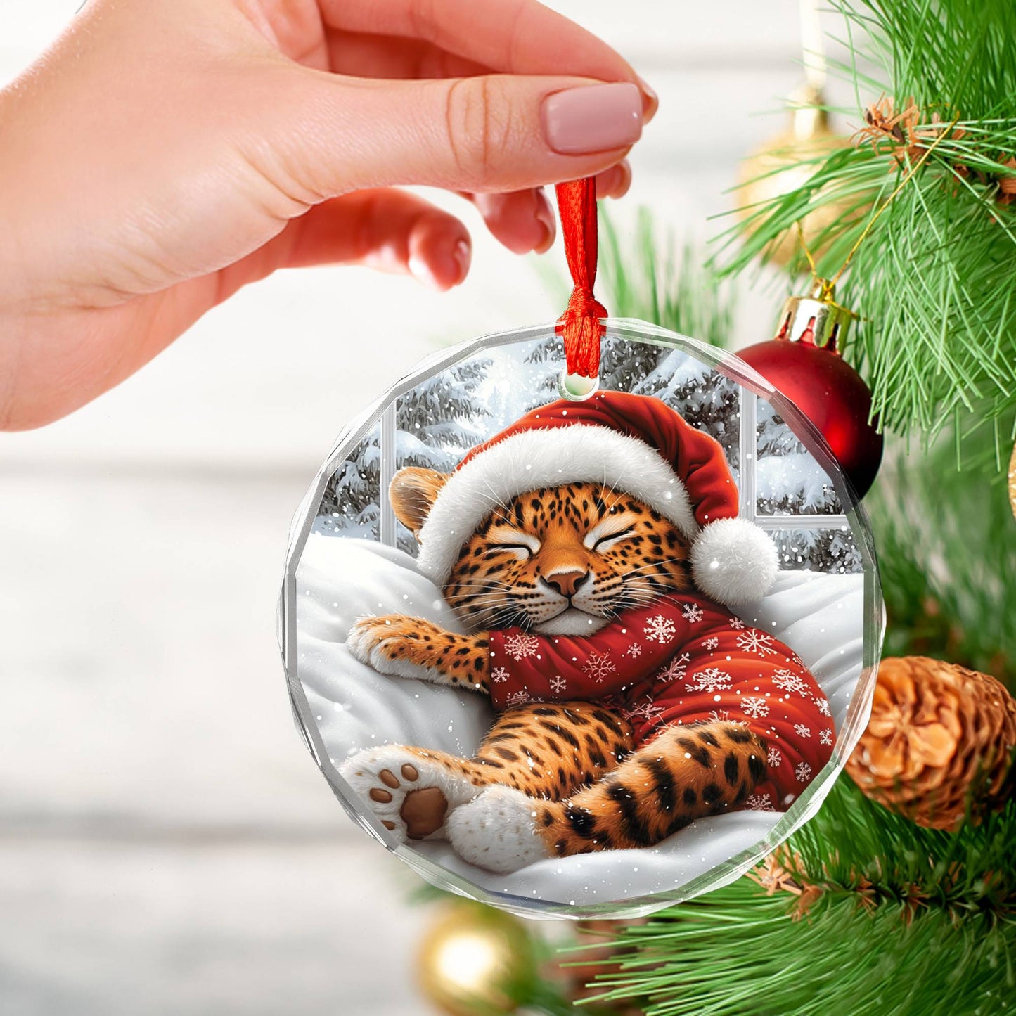 Leopard Sleeping In Bed Design 2