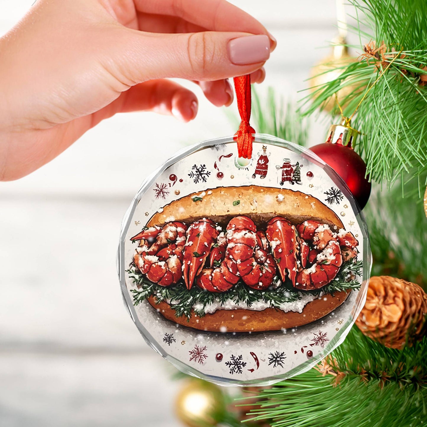 New England Lobster Roll Close up Design 2