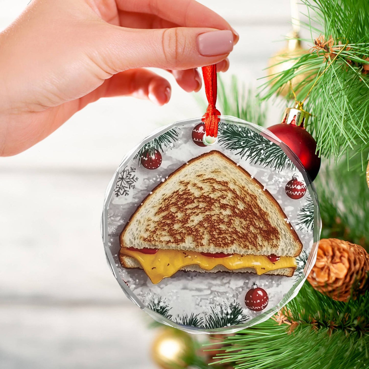 Grilled Cheese Sandwich Close up Design 2