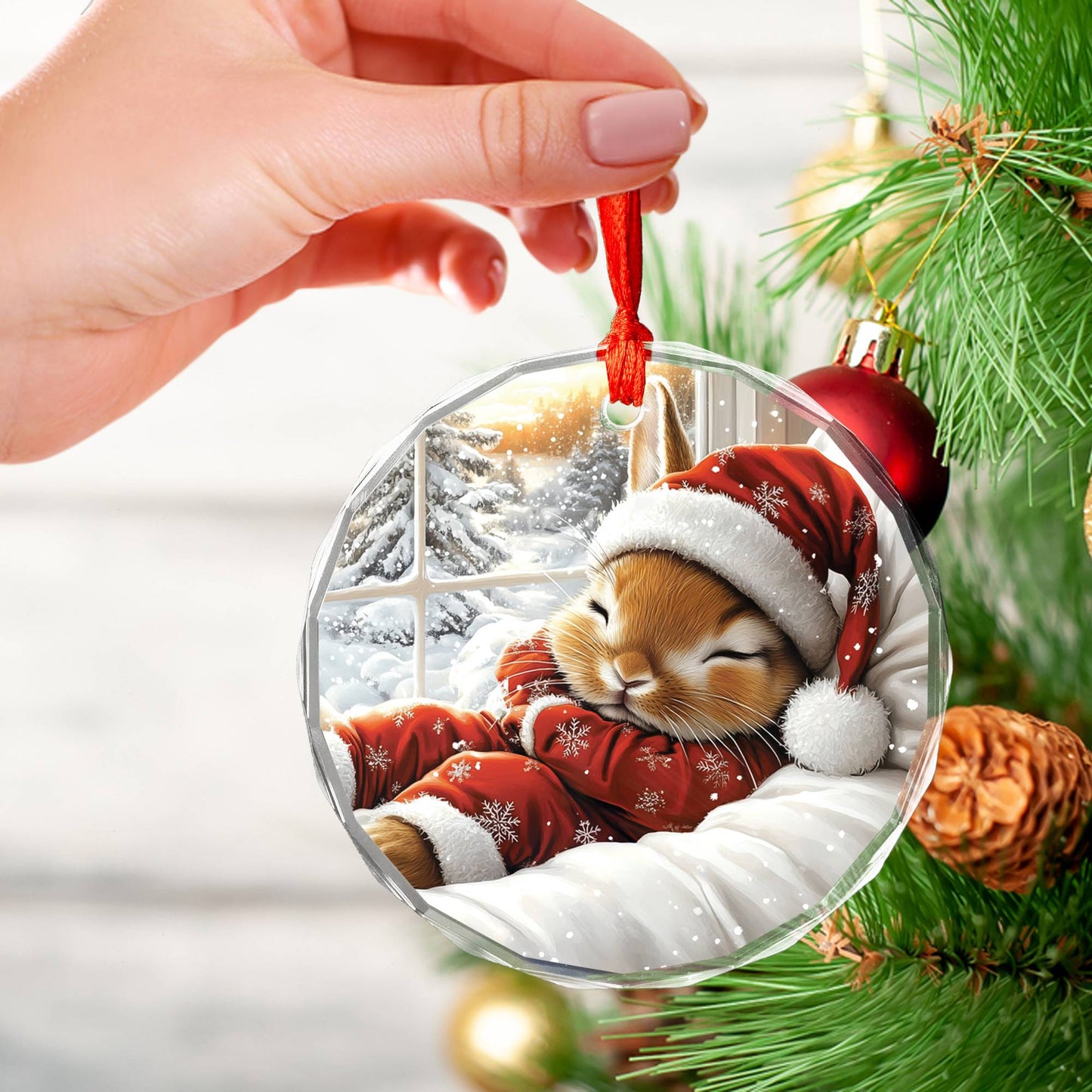 Rabbit Sleeping In Bed Design 3