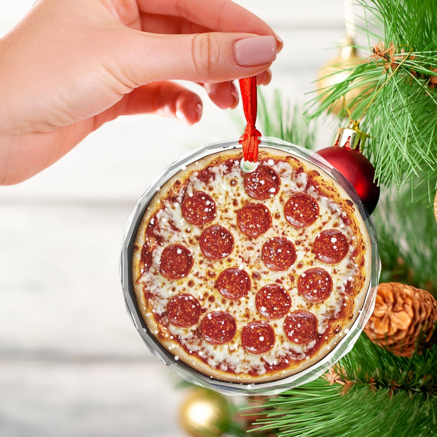 Pepperoni Pizza Close up Design 3