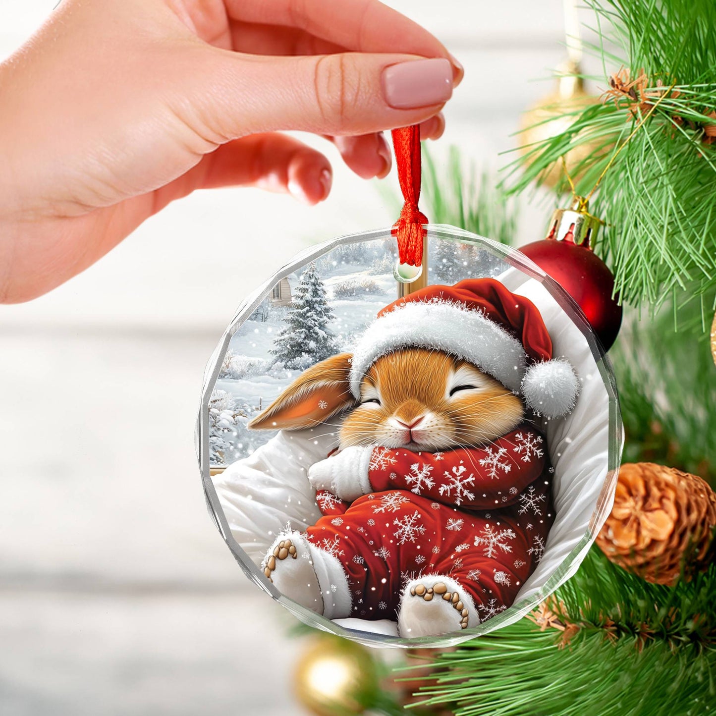 Rabbit Sleeping In Bed Design 2