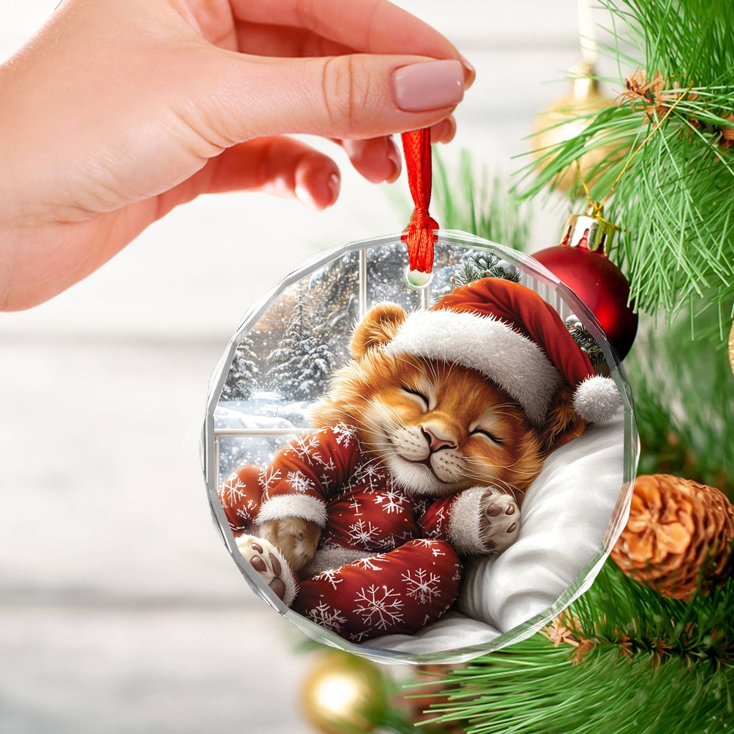 Lion Sleeping In Bed Design 1