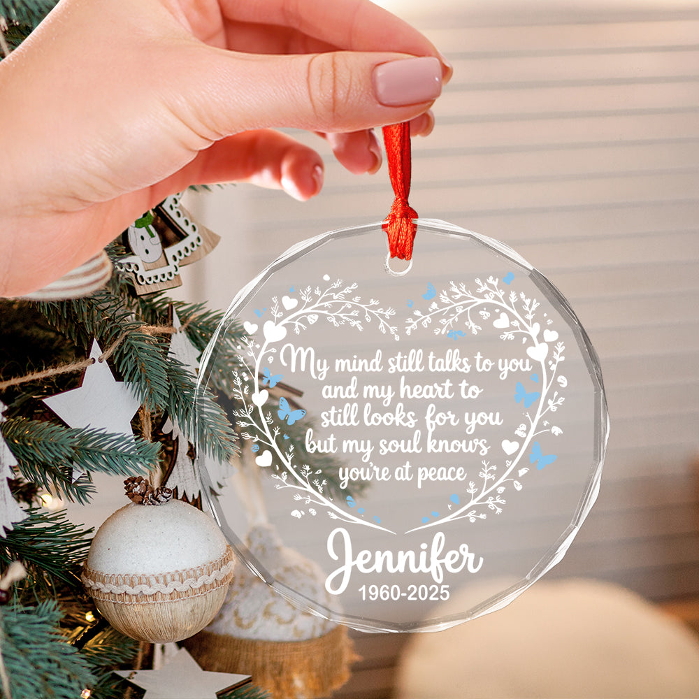 My Heart Still Looks For You - Personalized Customization Glass Ornament