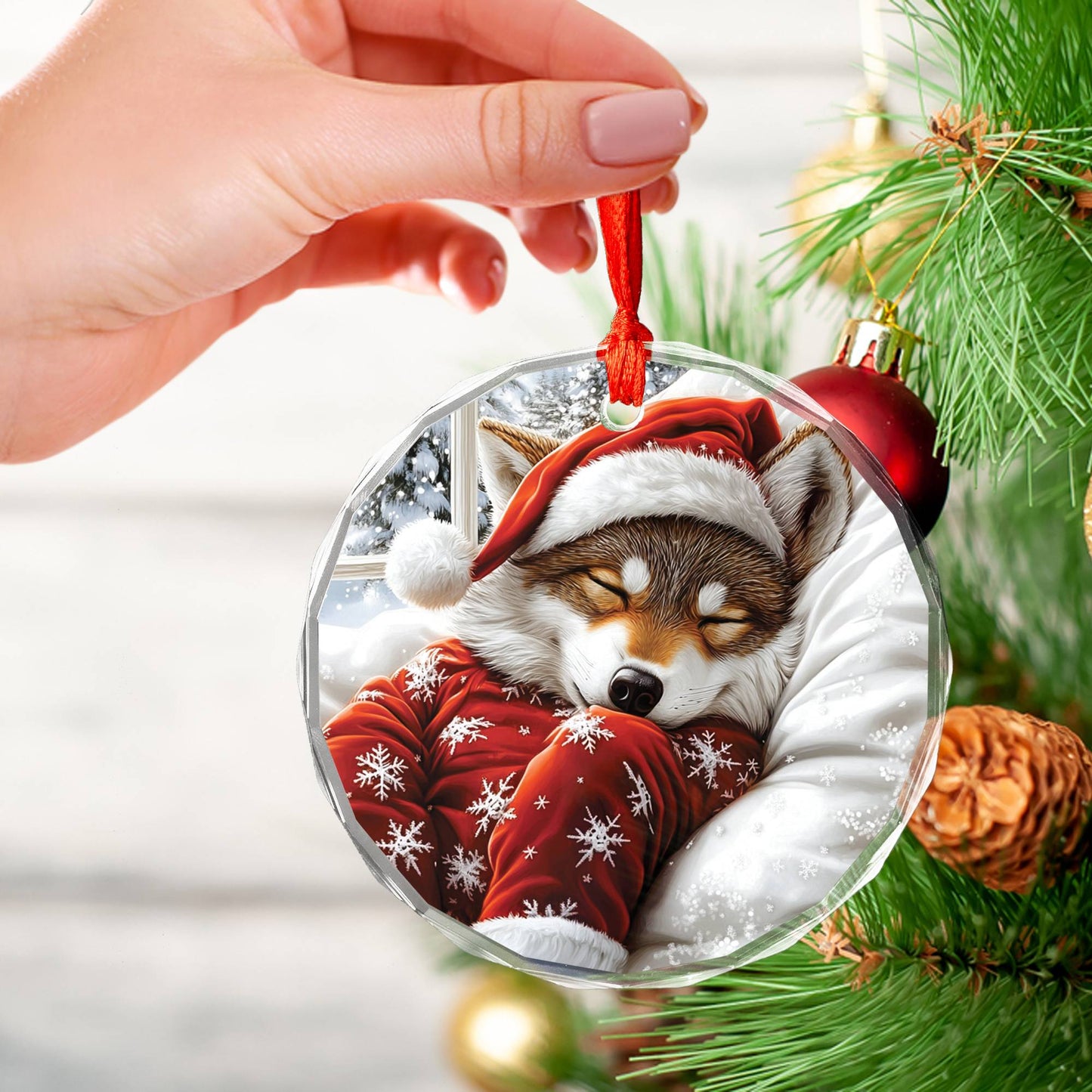 Wolf Sleeping In Bed Design 1