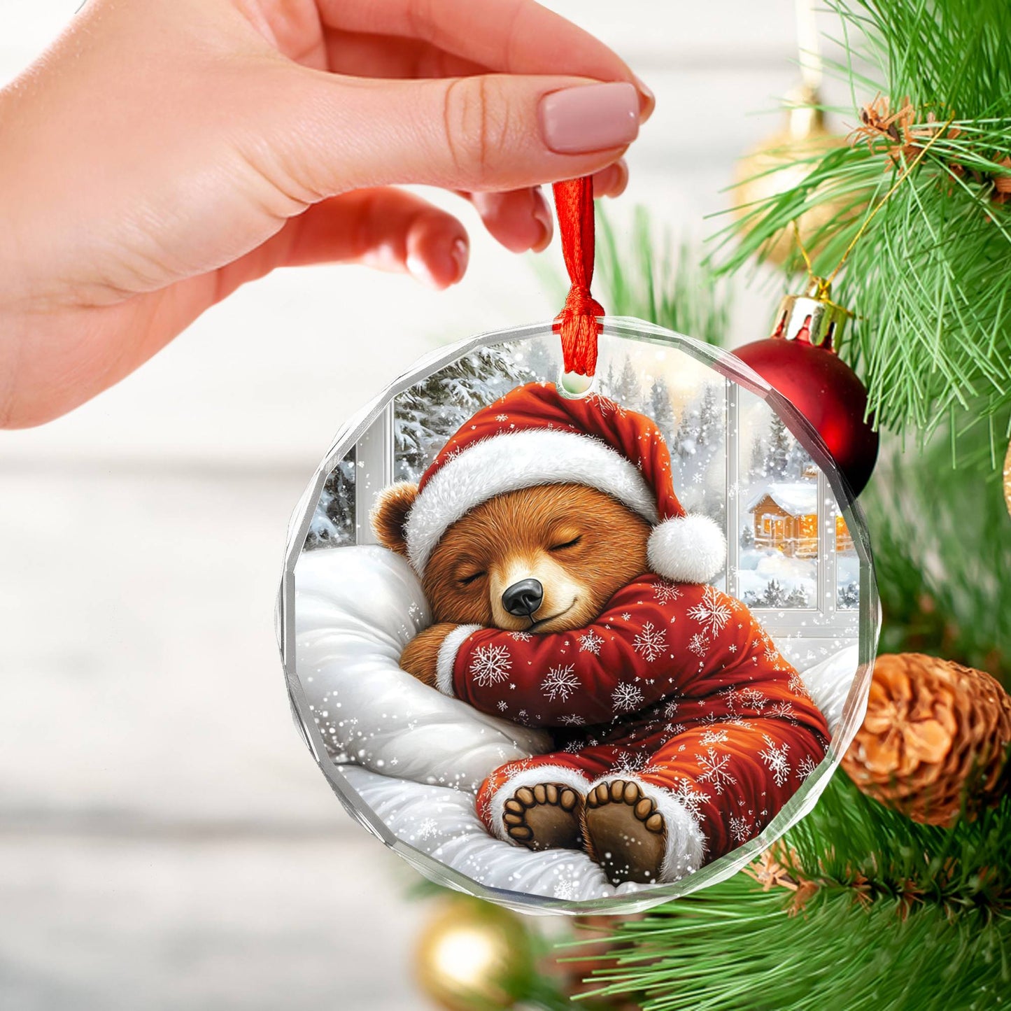 Grizzly Bear Sleeping In Bed Design 4