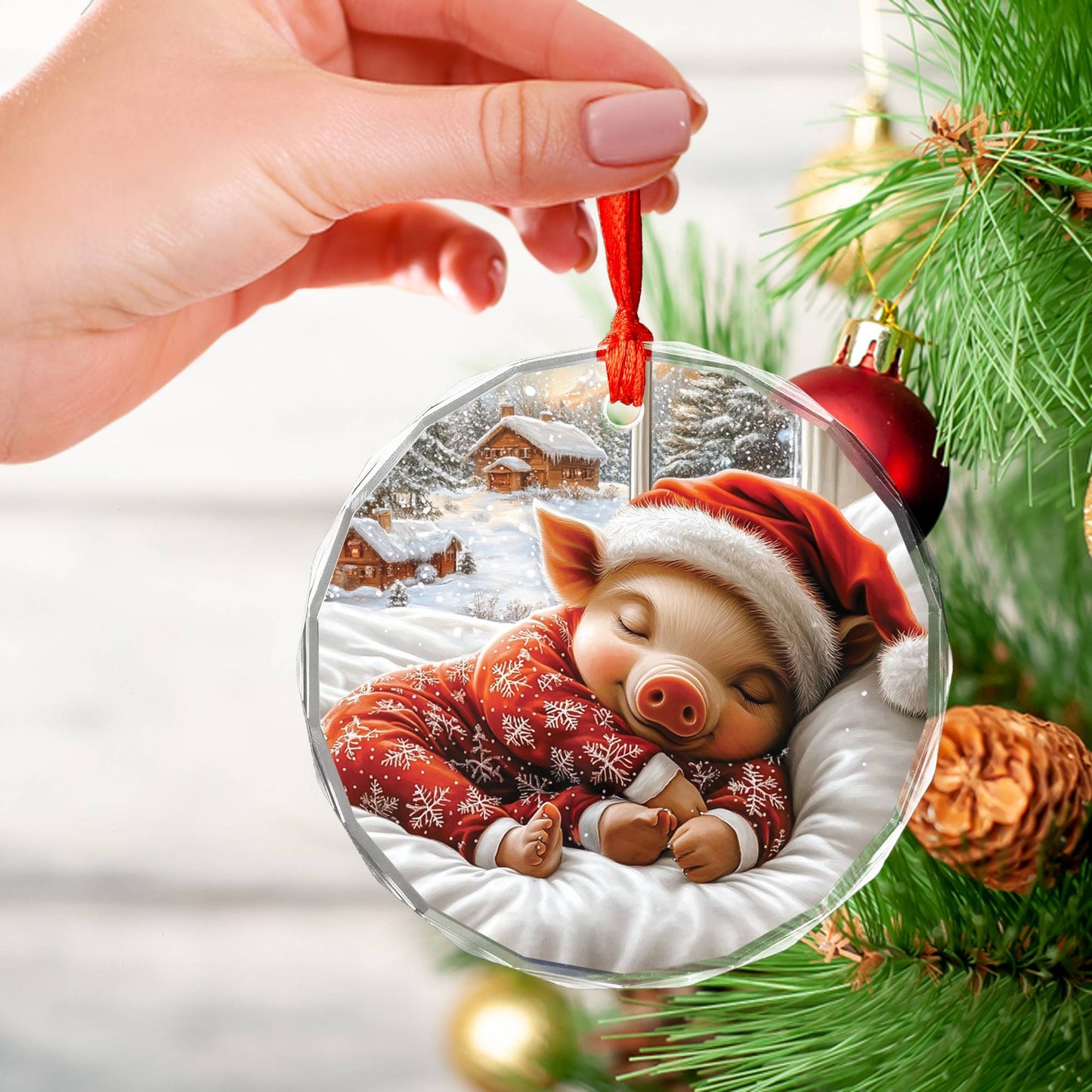 Pig Sleeping In Bed Design 3