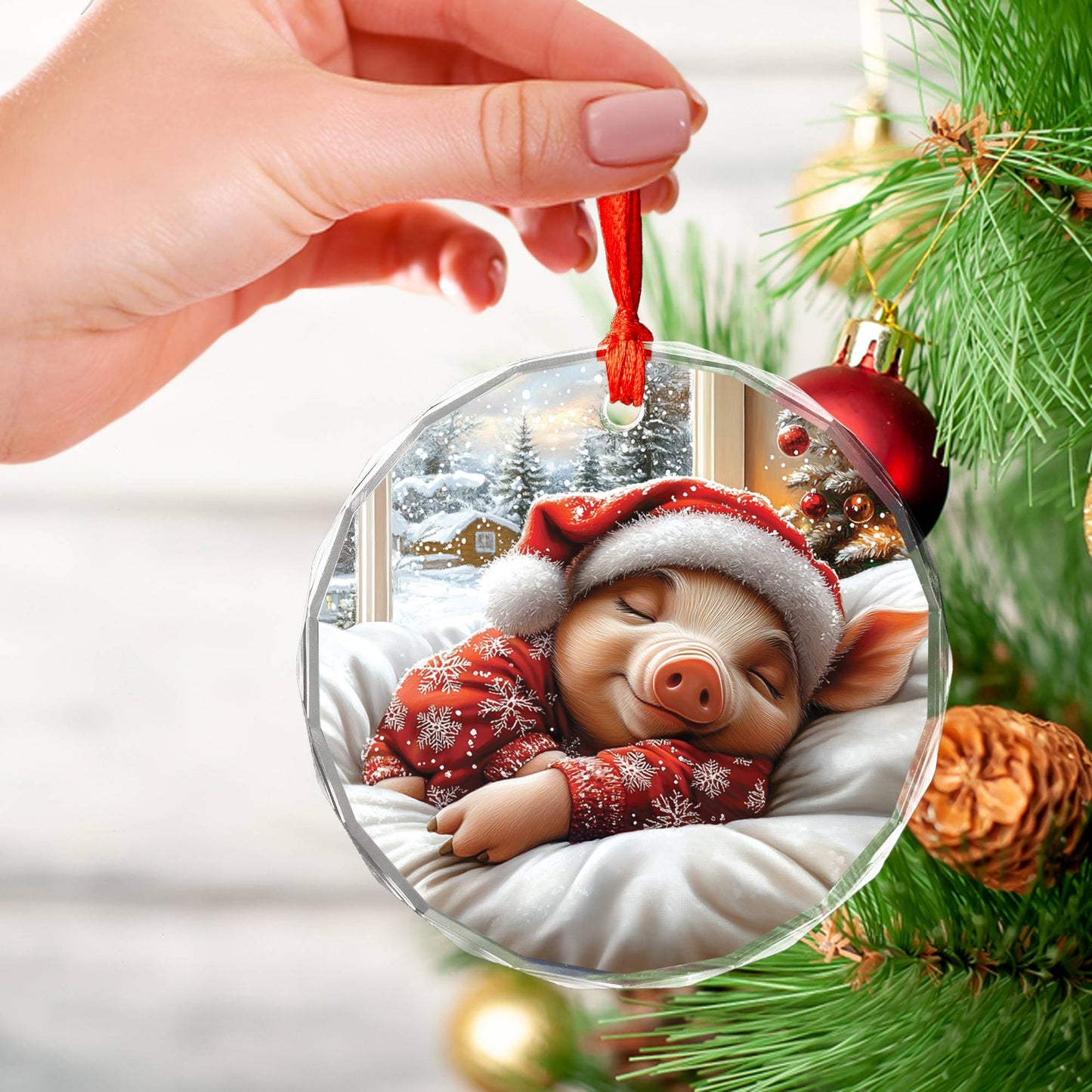 Pig Sleeping In Bed Design 4