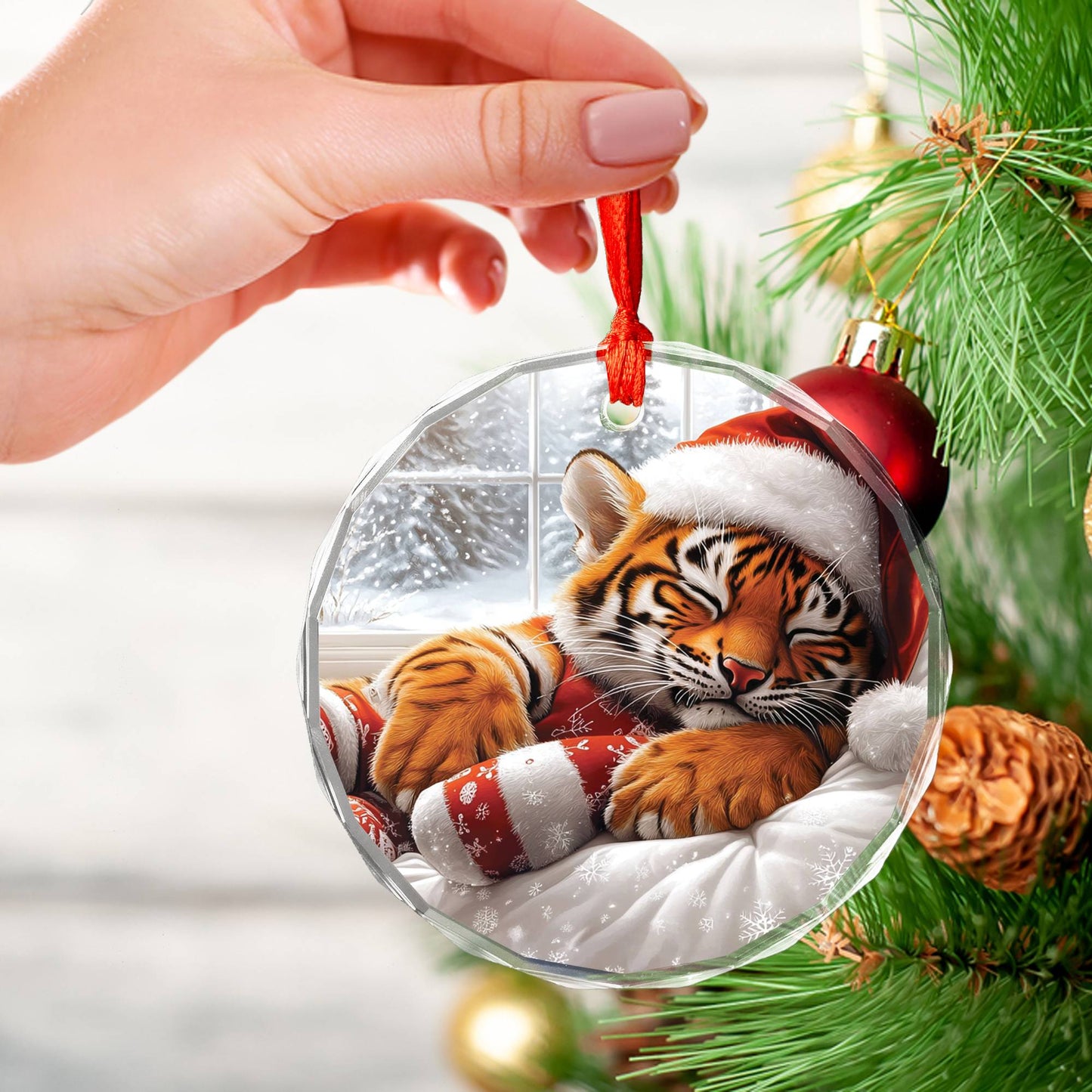 Tiger Sleeping In Bed Design 3