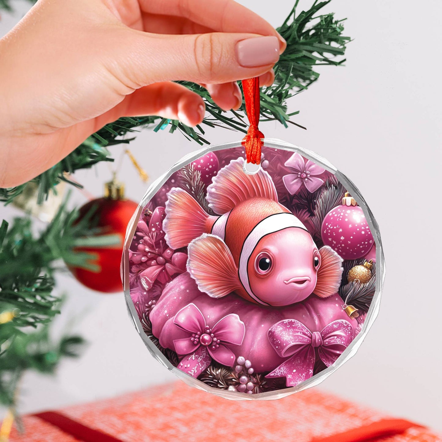 Clown Fish Pink Christmas Design