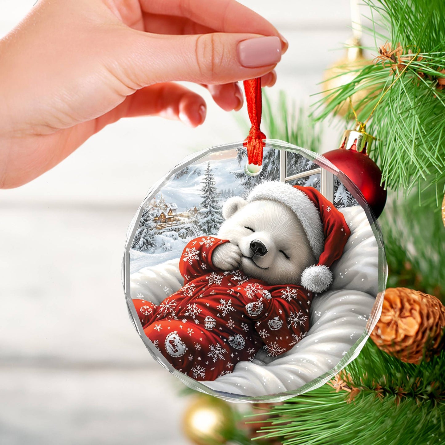 Polar Bear Sleeping In Bed Design 1