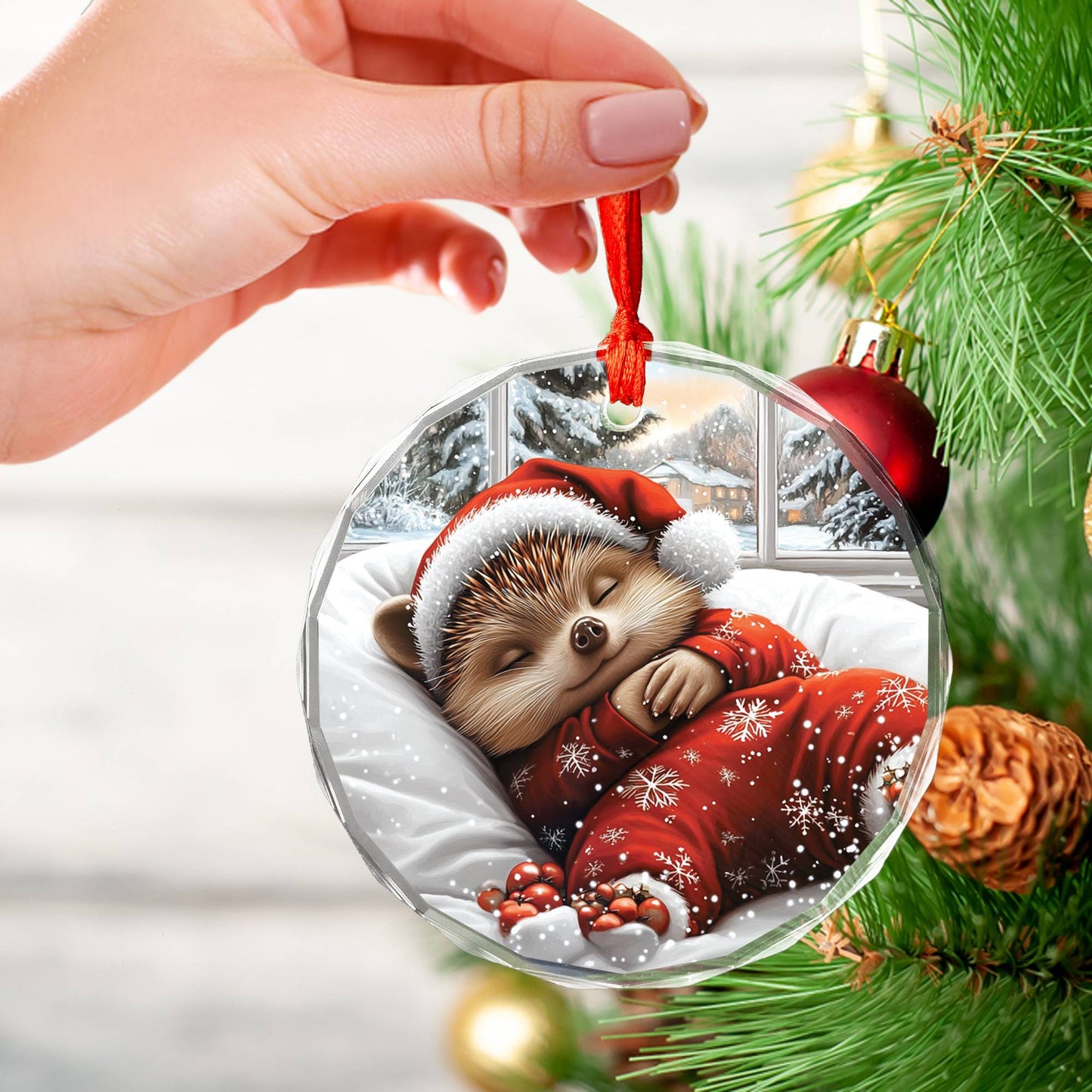 Hedgehog Sleeping In Bed Design 1