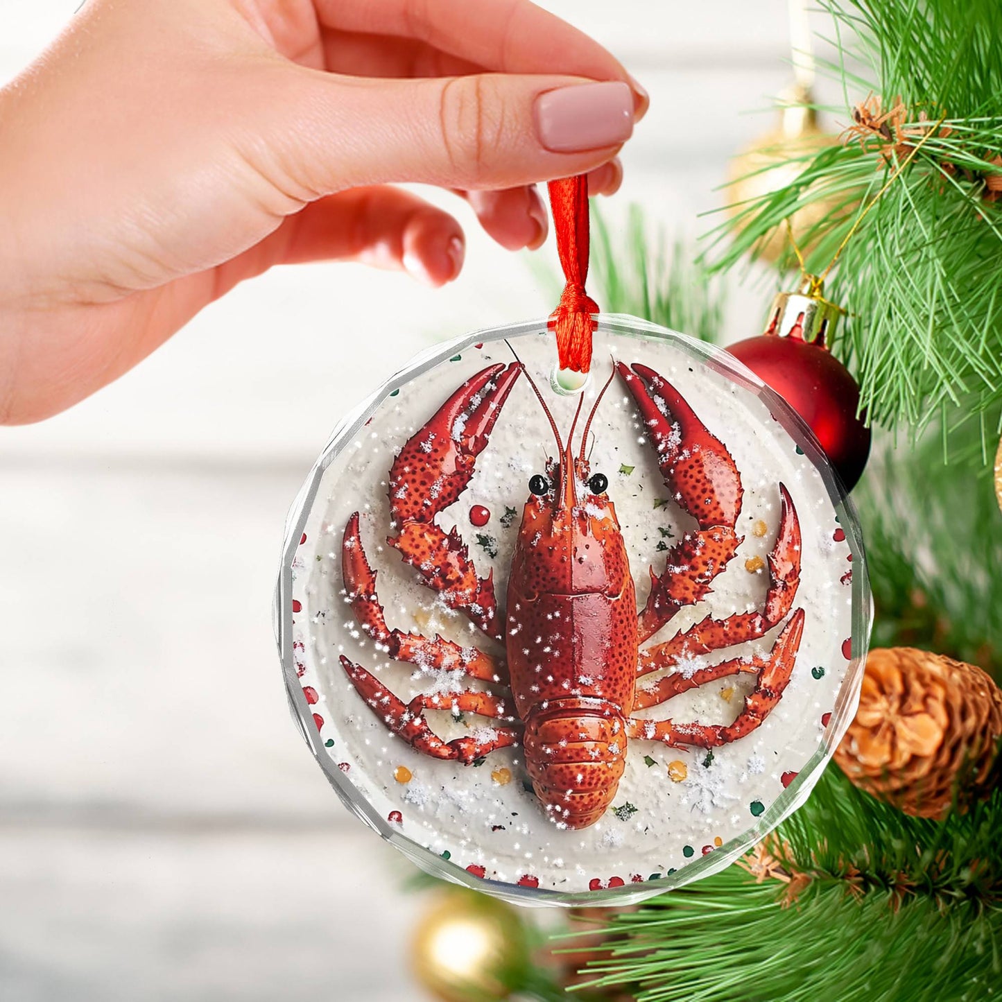 Boiled Crawfish Close up Design 3