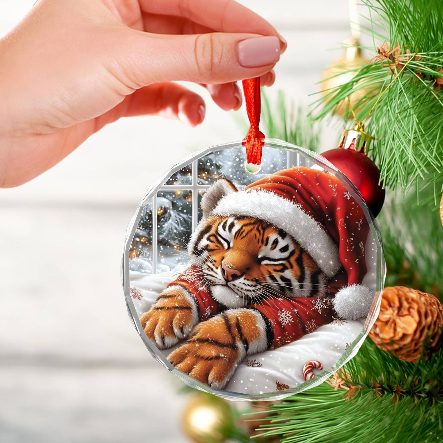 Tiger Sleeping In Bed Design 2