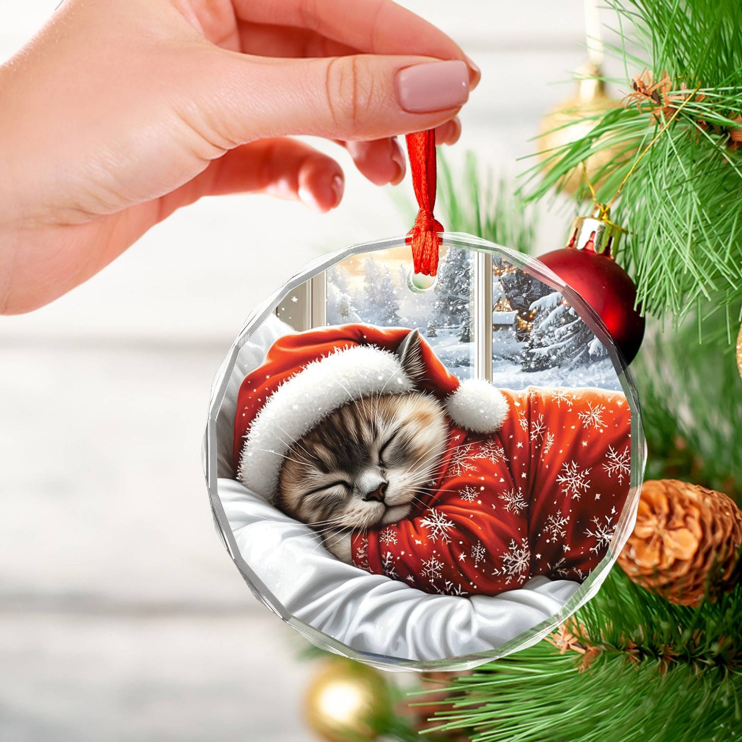 Siamese cat Sleeping In Bed Design 3