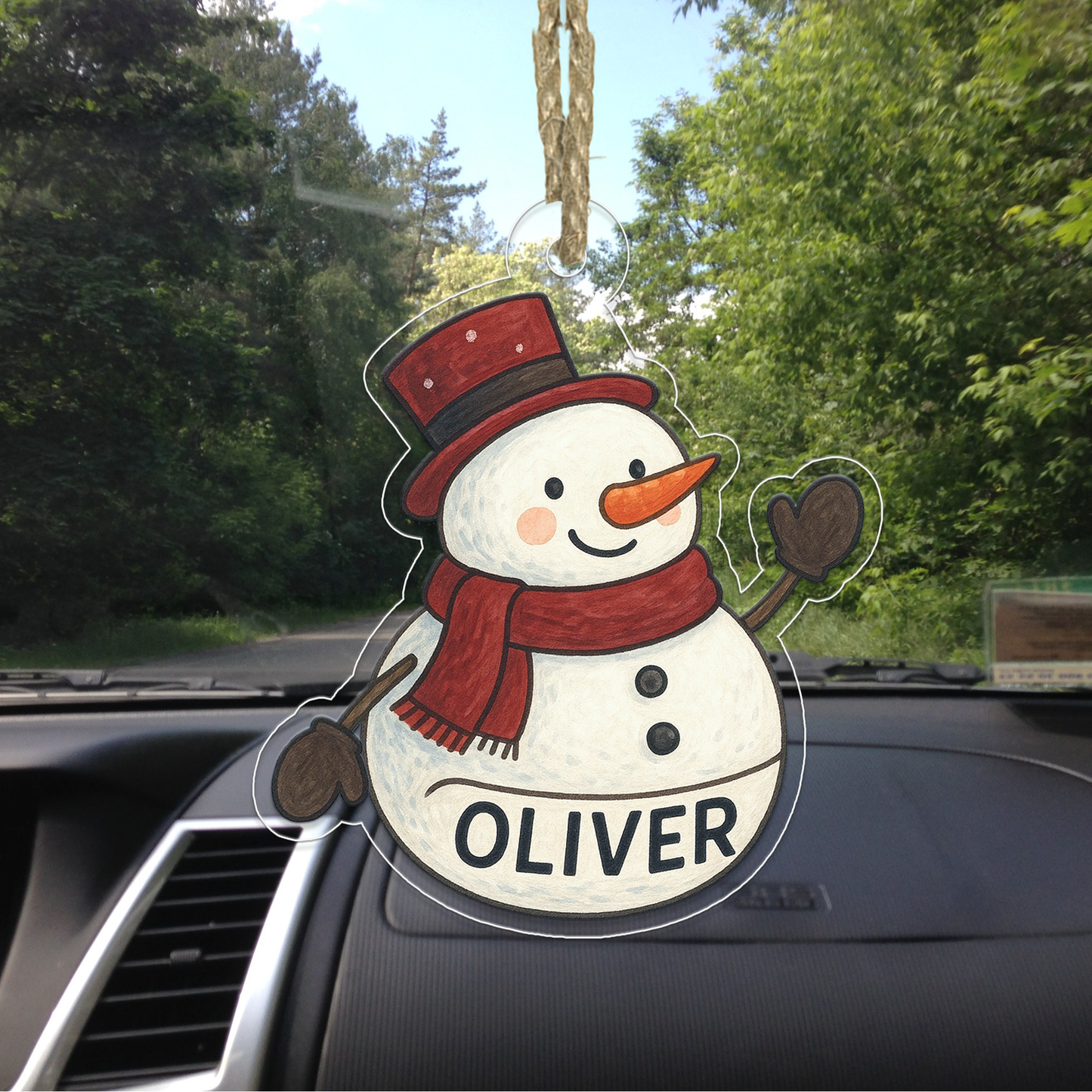 Personalized Snowman Ornament, Holiday Snowman Ornament, Snowman Decor, Gift for Family and Kids, Personalized Family Christmas Ornament