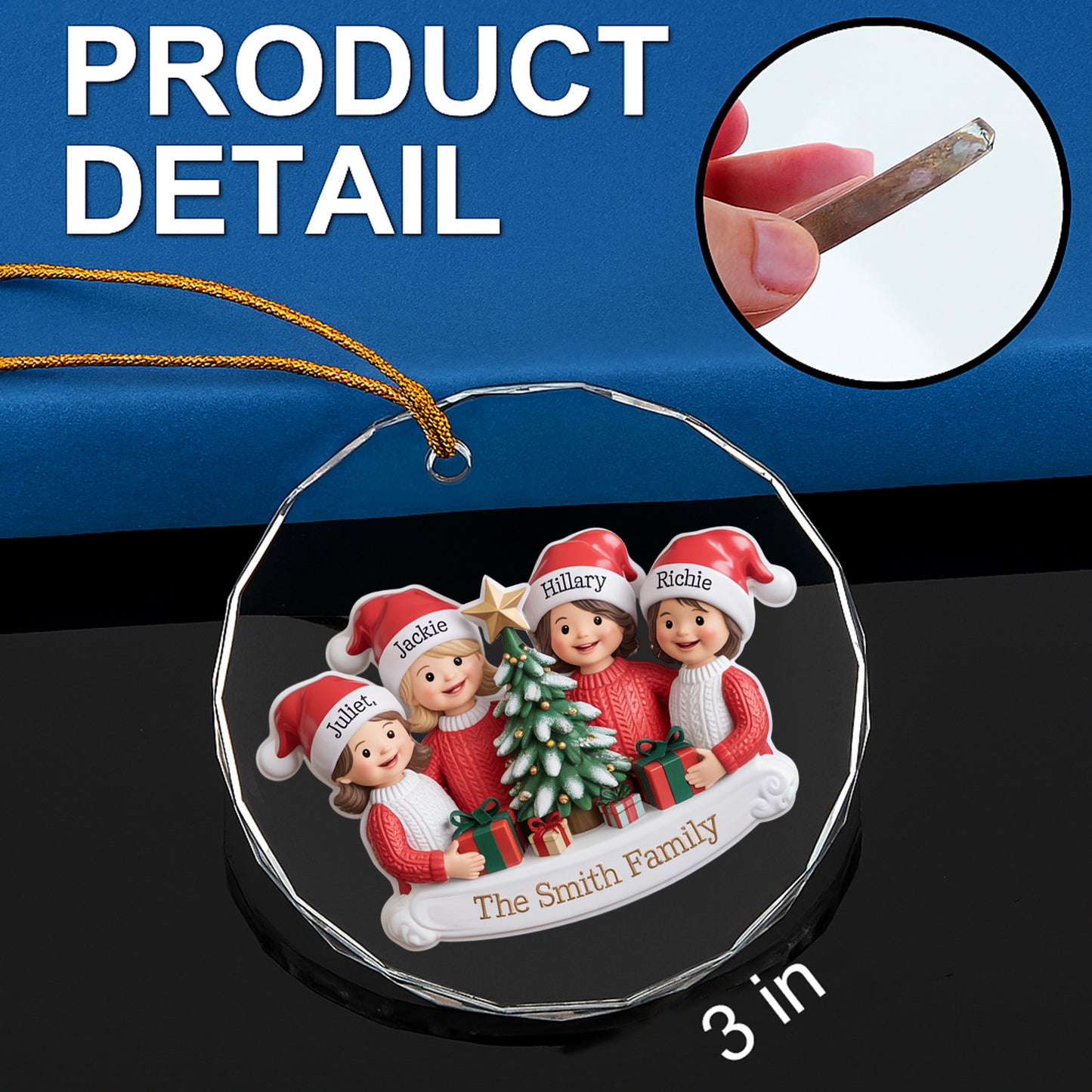 Personalize Christmas Family Ornament4