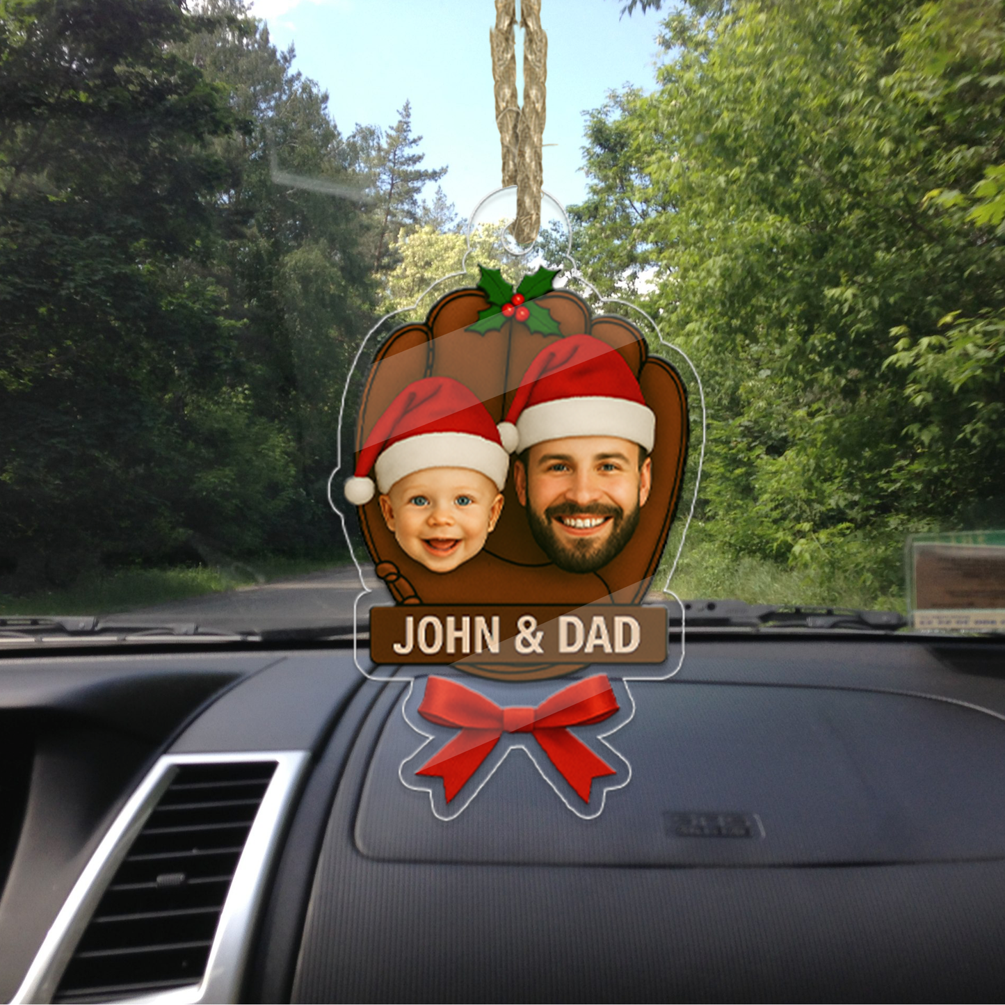 Custom Photo Baseball Glove Ornament, Personalized Baby Baseball Keepsake, Baseball Gift, Custom Photo Gift, Christmas Gifts