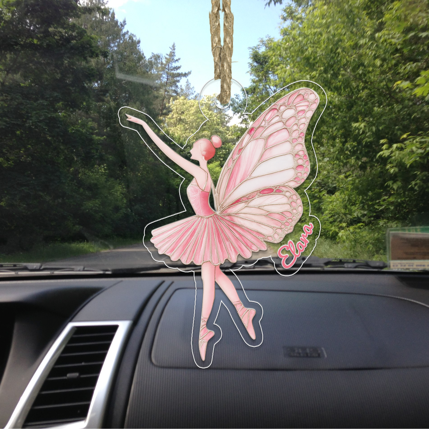 Custom Name Ballet Dancer Butterfly