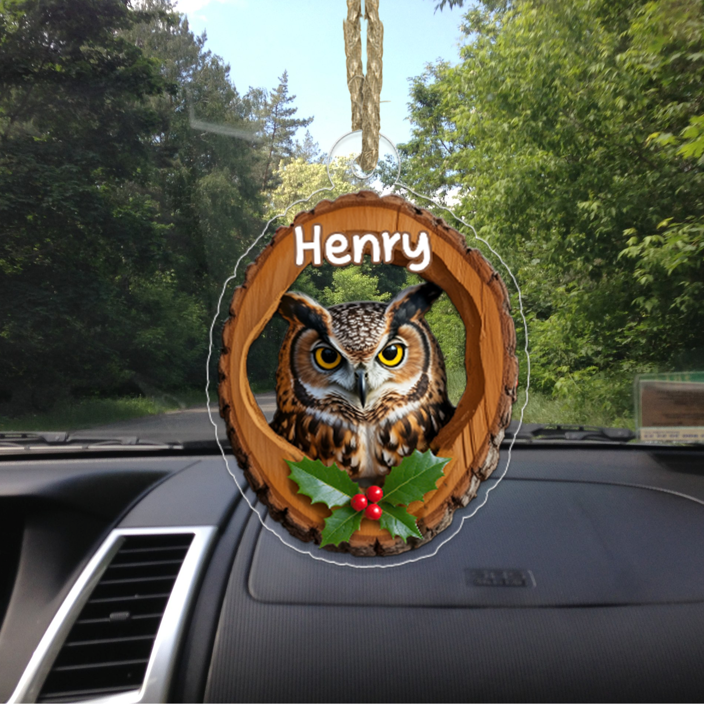 Custom Name Owl Ornament for Animal Lovers Gift