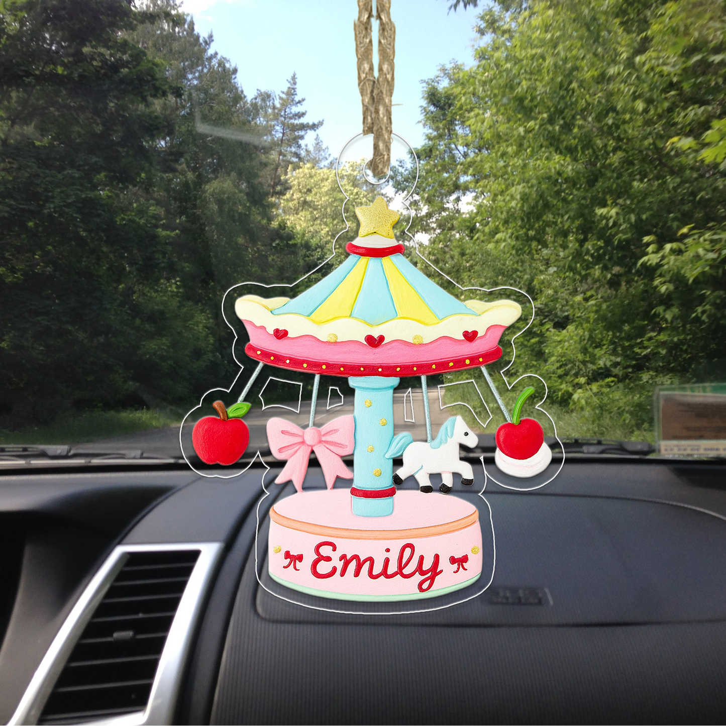 Personalized Baby Carousel Ornament, Christmas Decor, Baby's First Christmas Ornament, First Christmas Gift, Carousel Ornament