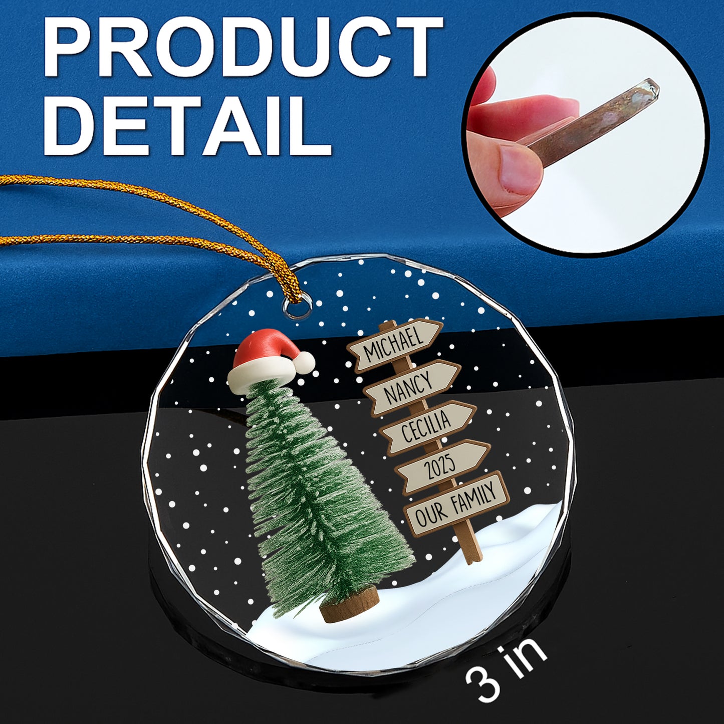 Custom Family Name pine tree