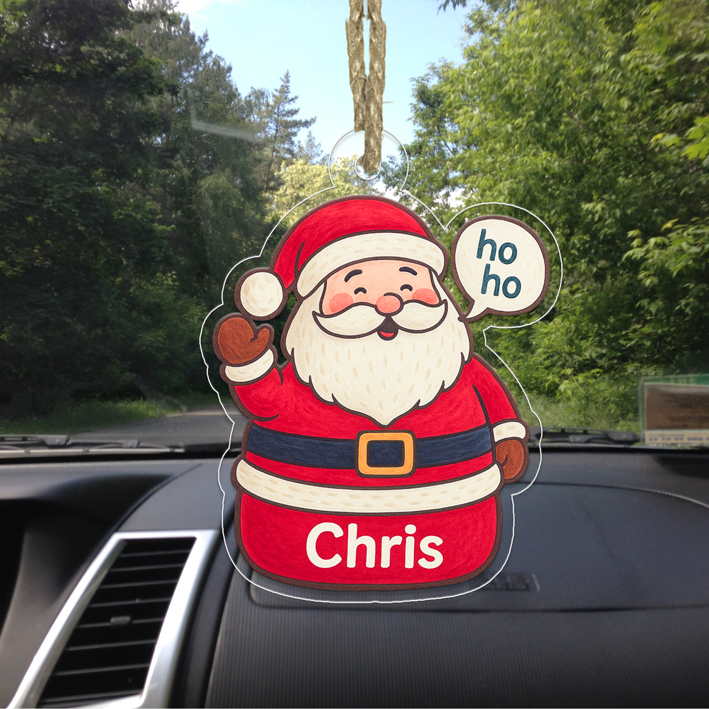 Personalized Santa Claus Christmas Ornament, Personalized Santa Ornament, Merry Christmas Decor, Perfect Holiday Gift