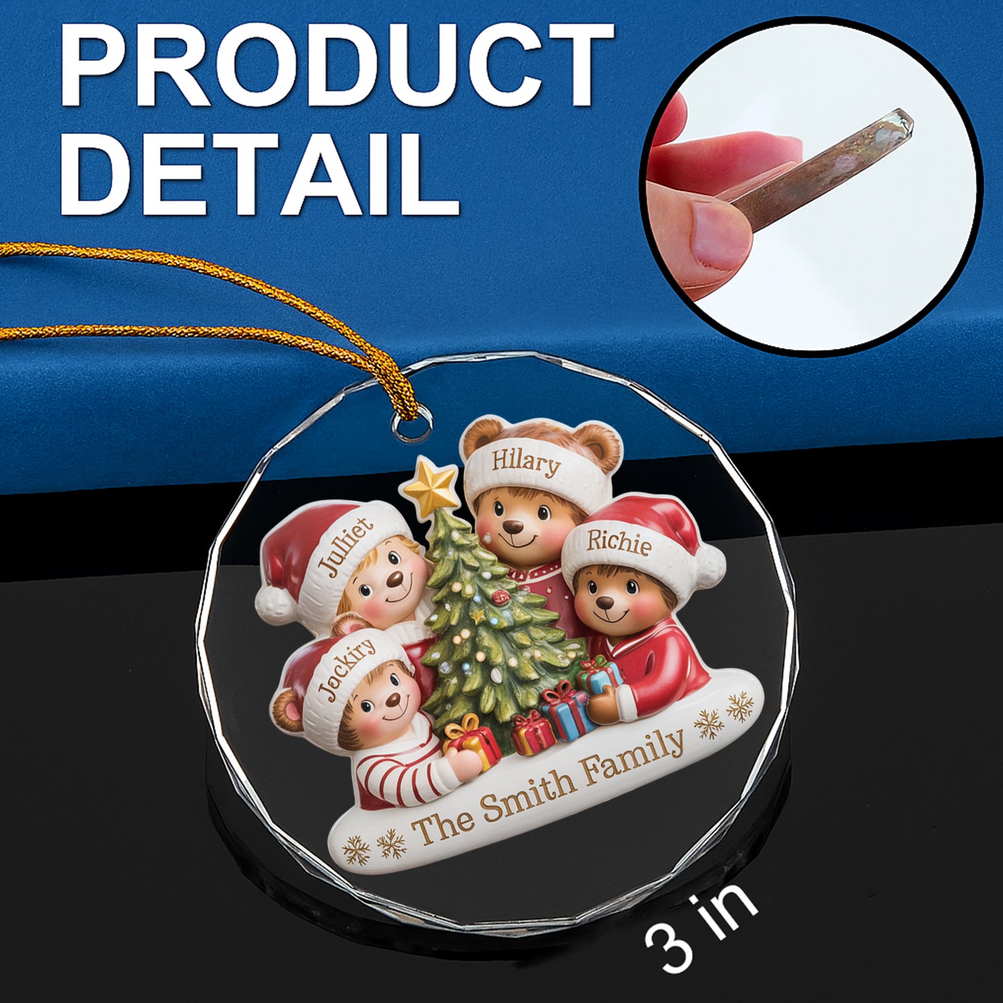 Personalize Christmas Family Ornament