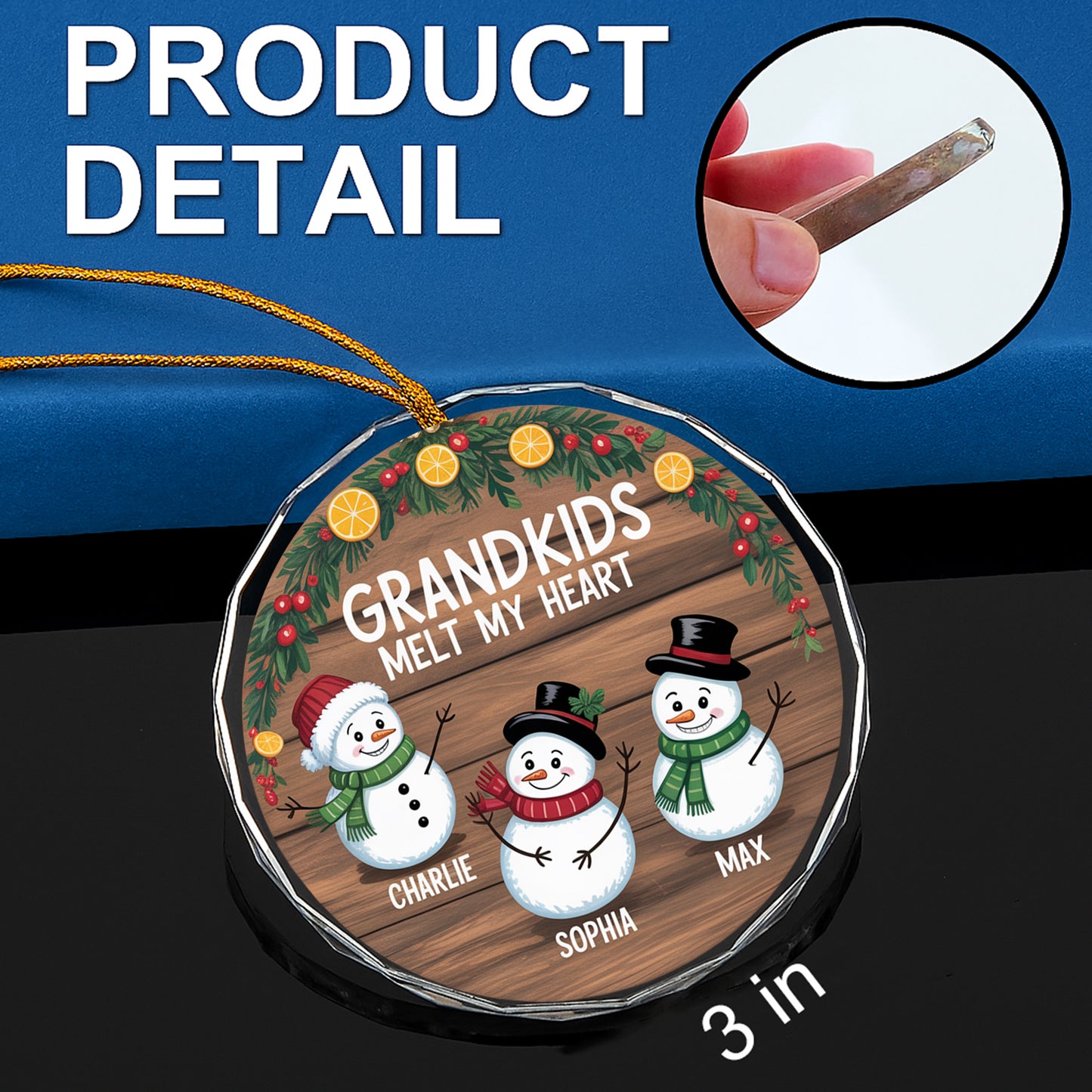 Personalized Custom Name Snowman