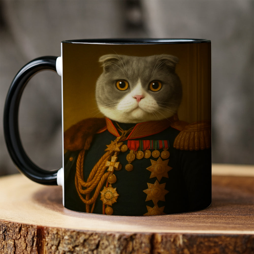 Custom Photo Cat Royal King Mug _ Gift For Cat Lovers