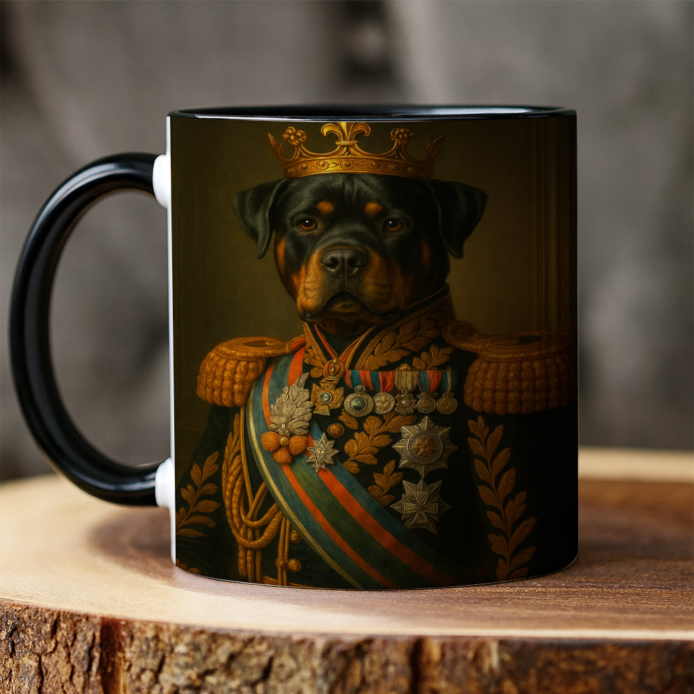 Custom Photo Dog King Crown Royal Mug _ Gift For Dog Lovers
