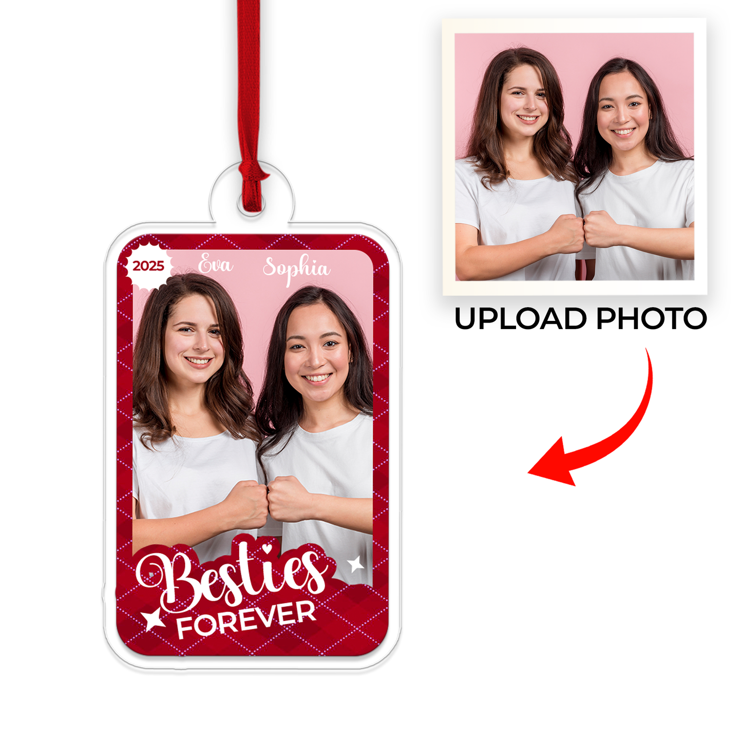 Custom Photo Besties Xmas