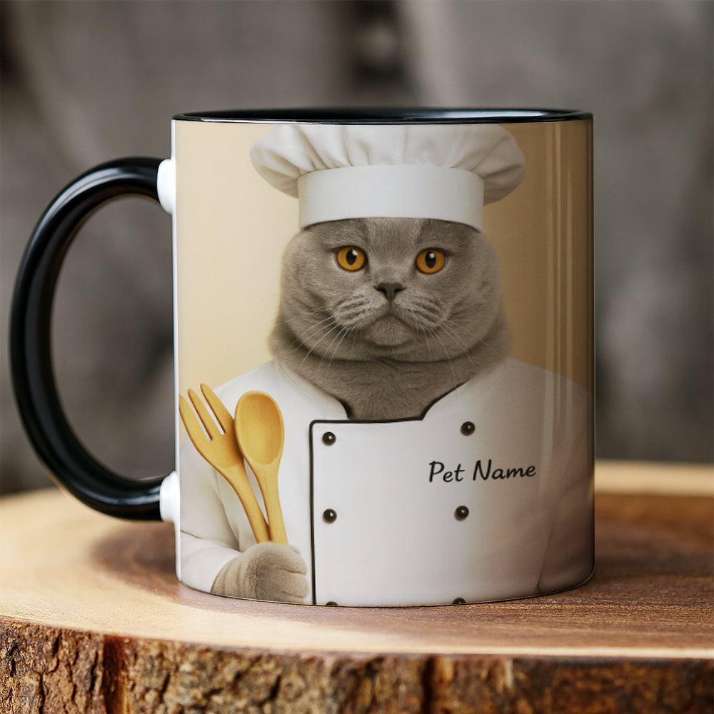 Custom Photo Cat Chef For Cat Lover