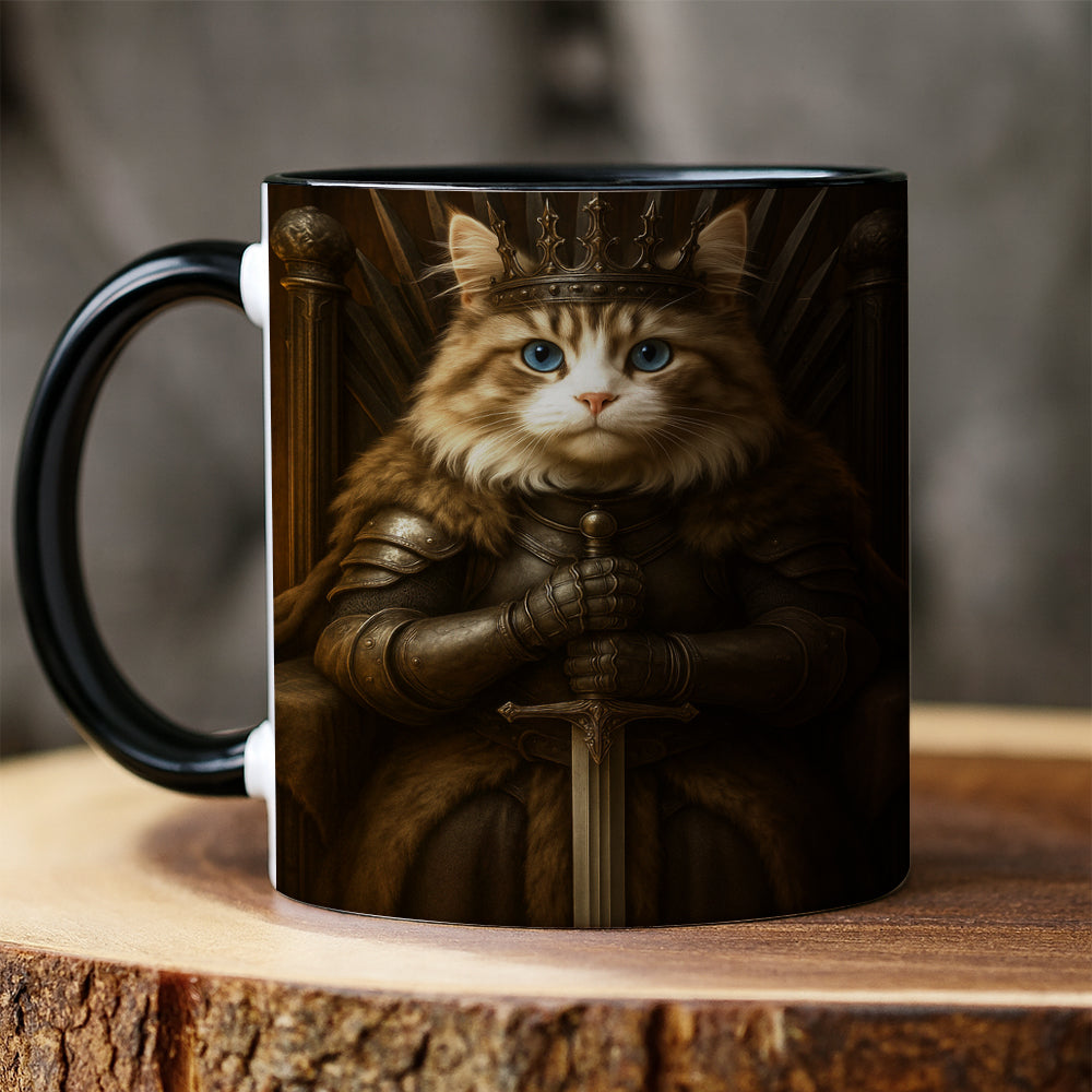 Custom Photo Cat Mug Royal Pet Portrait