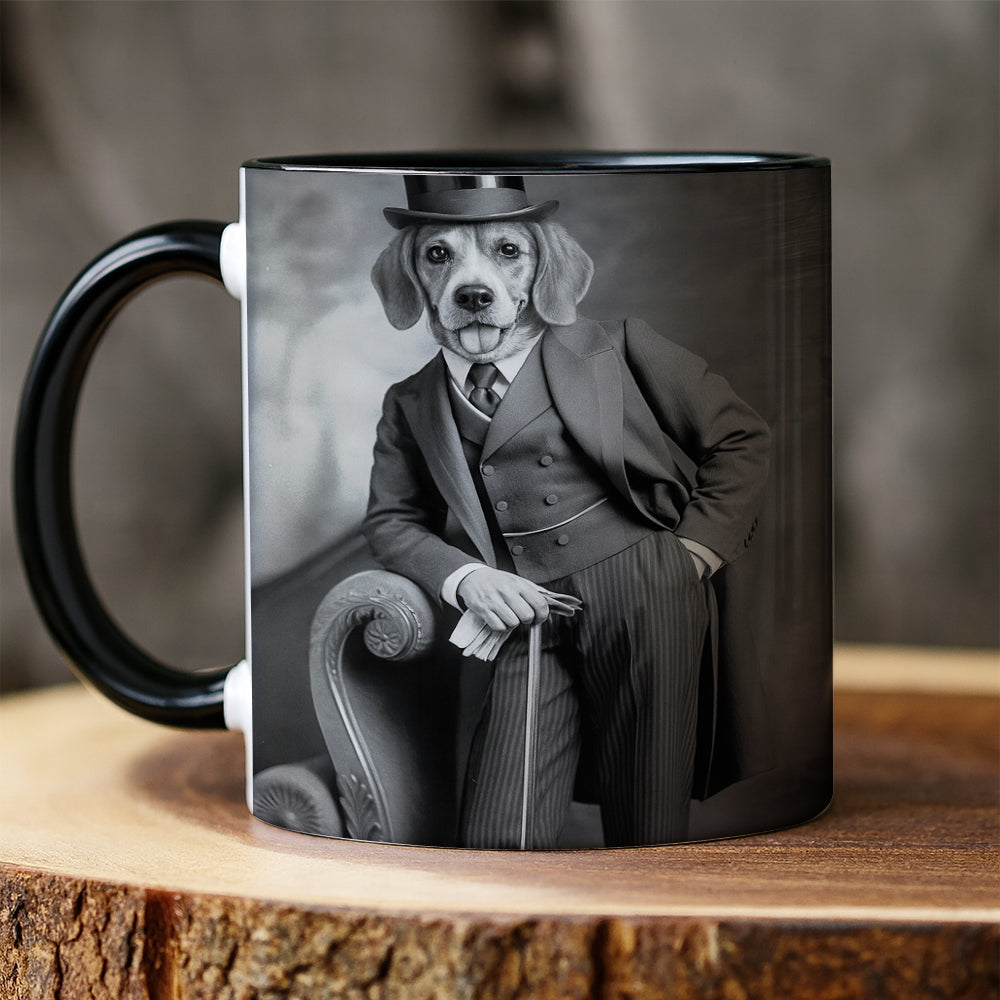 Custom Photo Gentleman Dog Gift For Dog Lovers