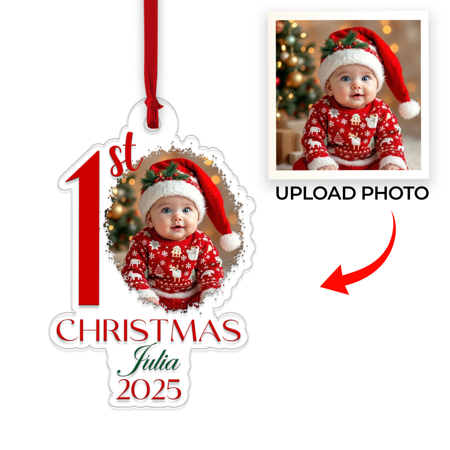 Cutsom Photo Baby Christmas 2025
