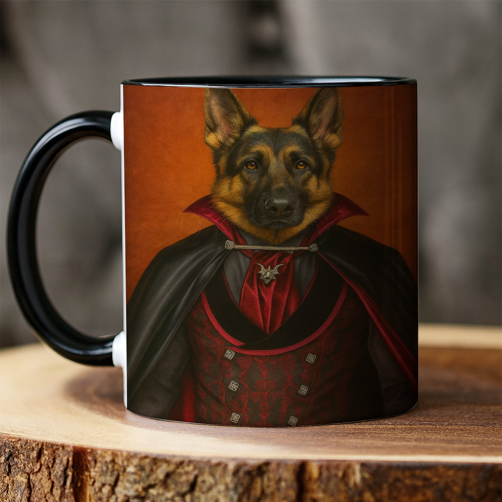 Custom Photo Vampire Dog Mug Gift For Dog Lovers