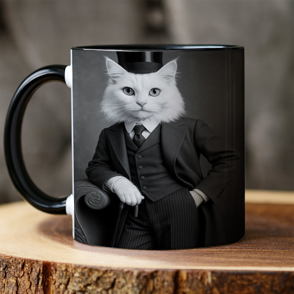 Custom Photo Gentleman Cat Gift For Cat Lovers