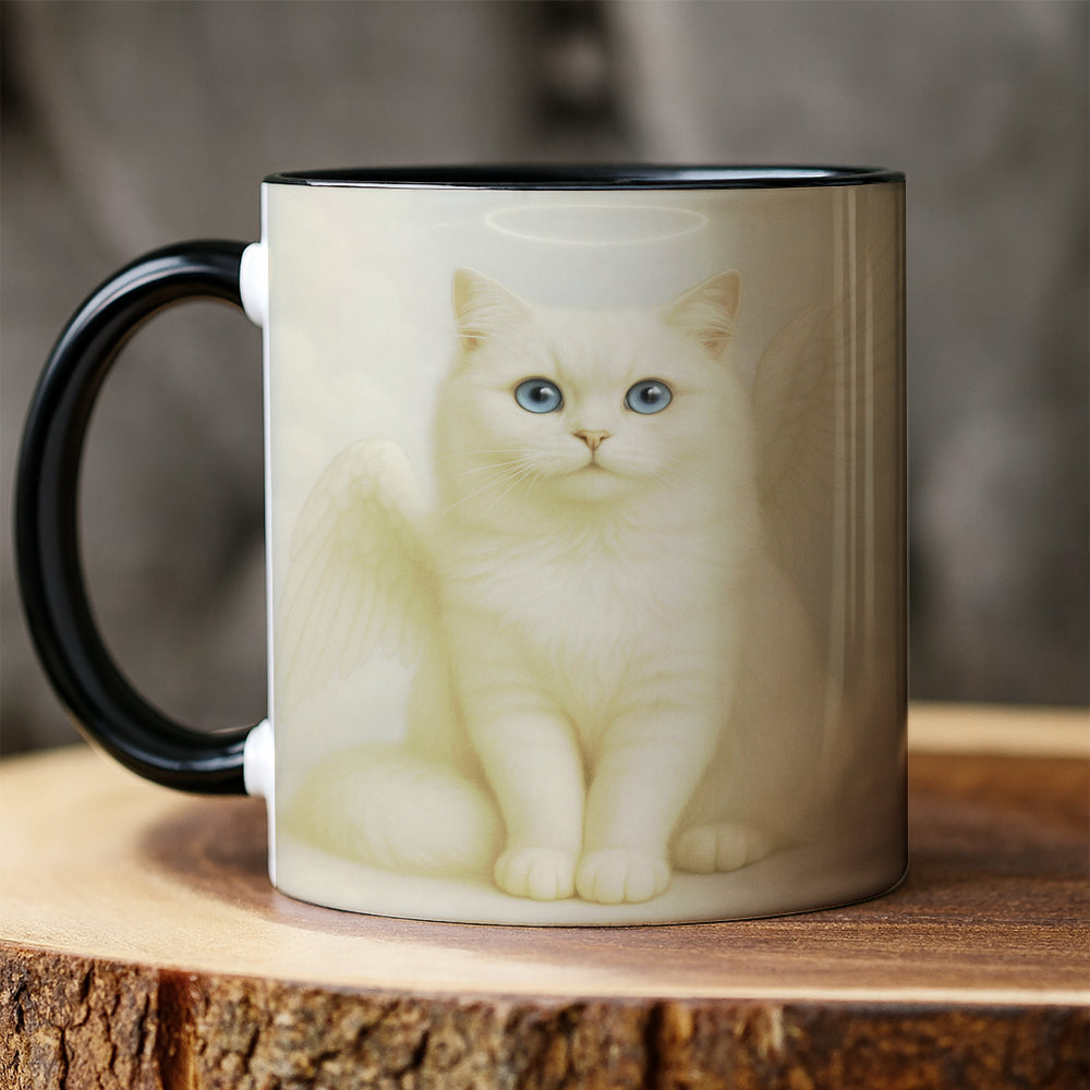 Custom Photo Cat Angel In Heaven _ Gifts For Cat Lovers