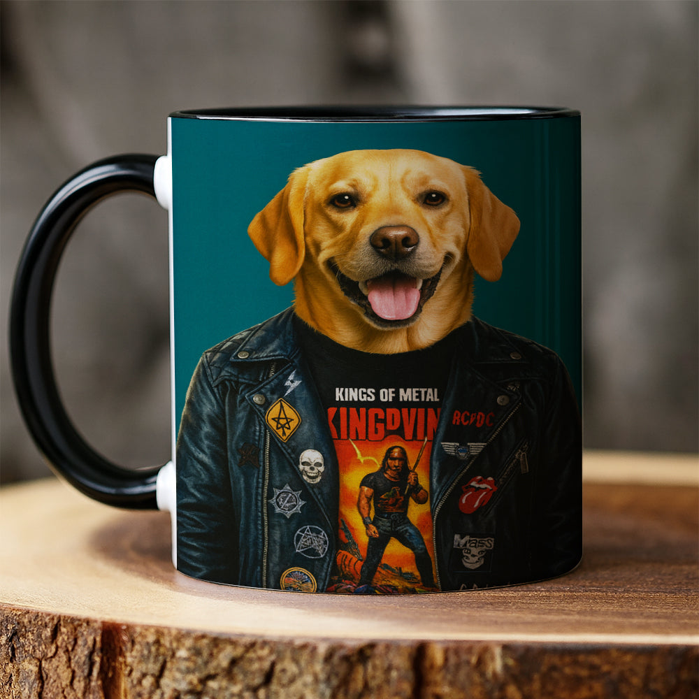 Custom Photo Dog Rock n Roll Mug