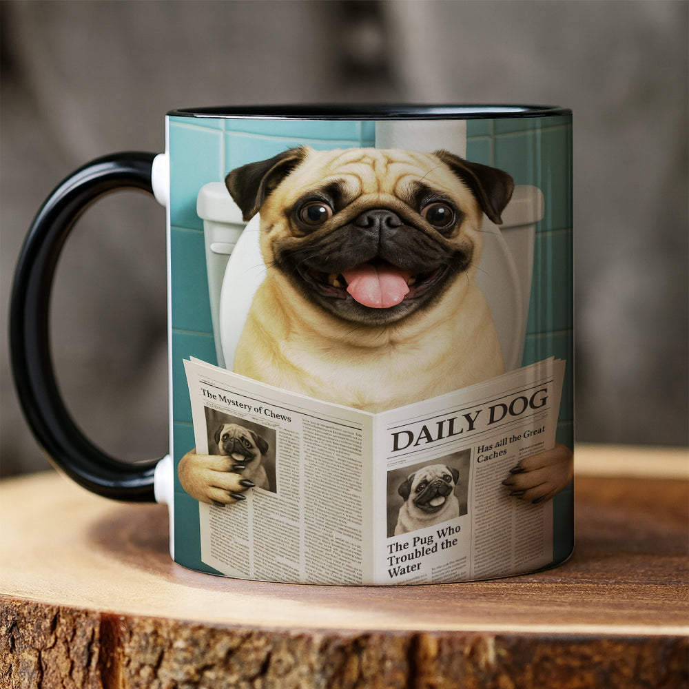 Custom Photo Dog Toilet Bathroom